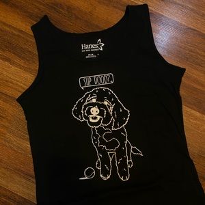 Black Tank top with Sup Doodle? Doodle Tank top All sizes available